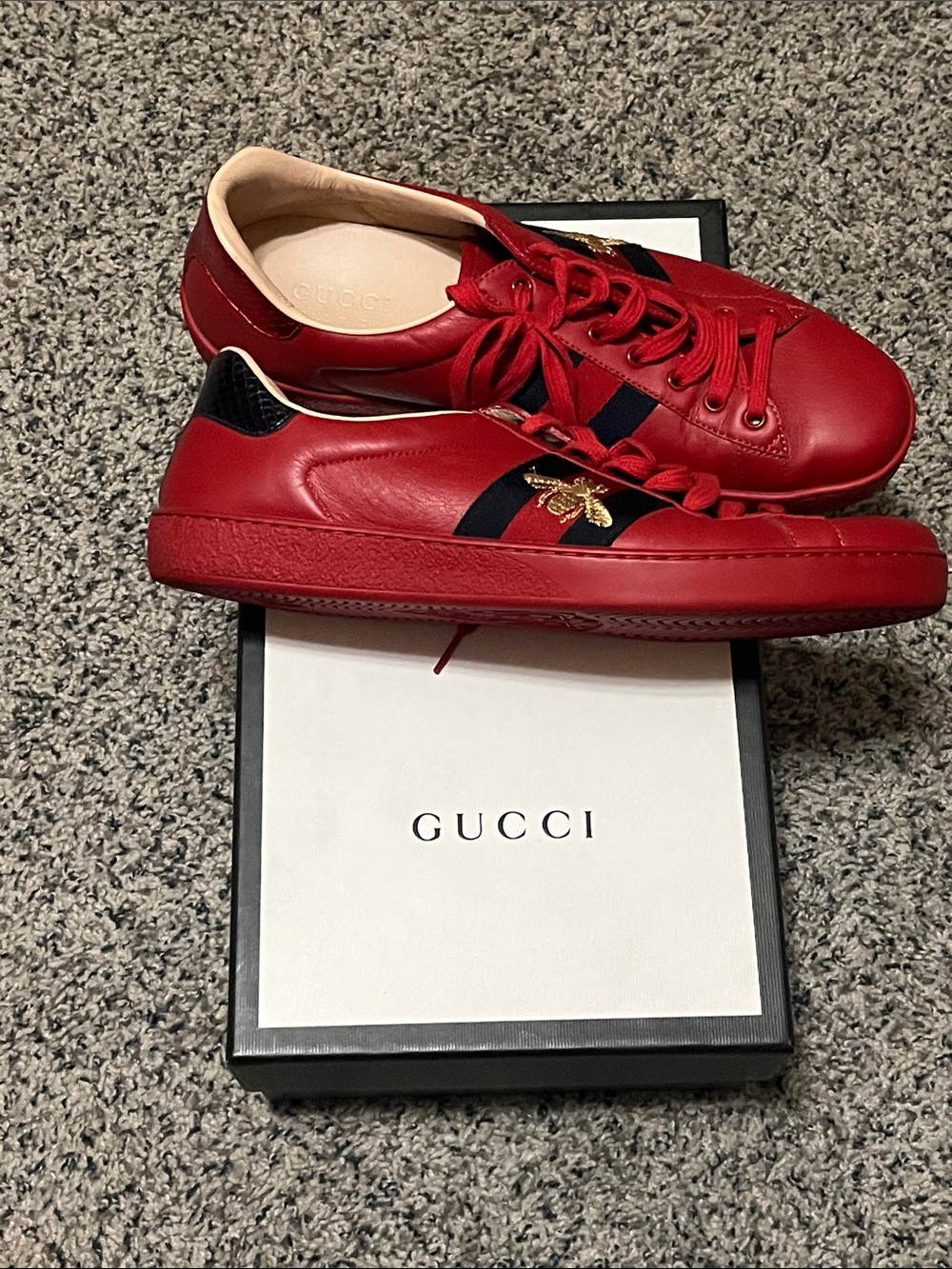 Gucci Ace Embroidered 'Red Bee' Sneaker